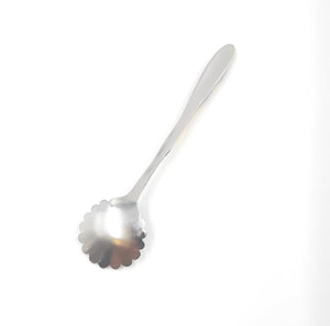 Sugar spoon "sunflower" decorated with amber mosaic