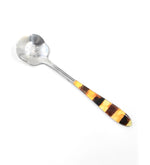 Load image into Gallery viewer, Sugar spoon “Flower” decorated with amber mosaic
