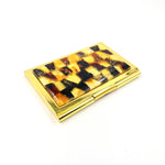 Load image into Gallery viewer, Business card holder decorated with amber mosaic
