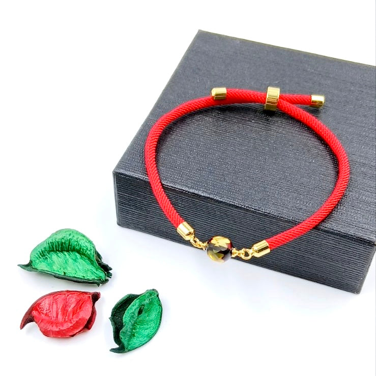 Baltic Amber Cord Bracelets Set of 2