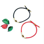 Baltic Amber Cord Bracelets Set of 2