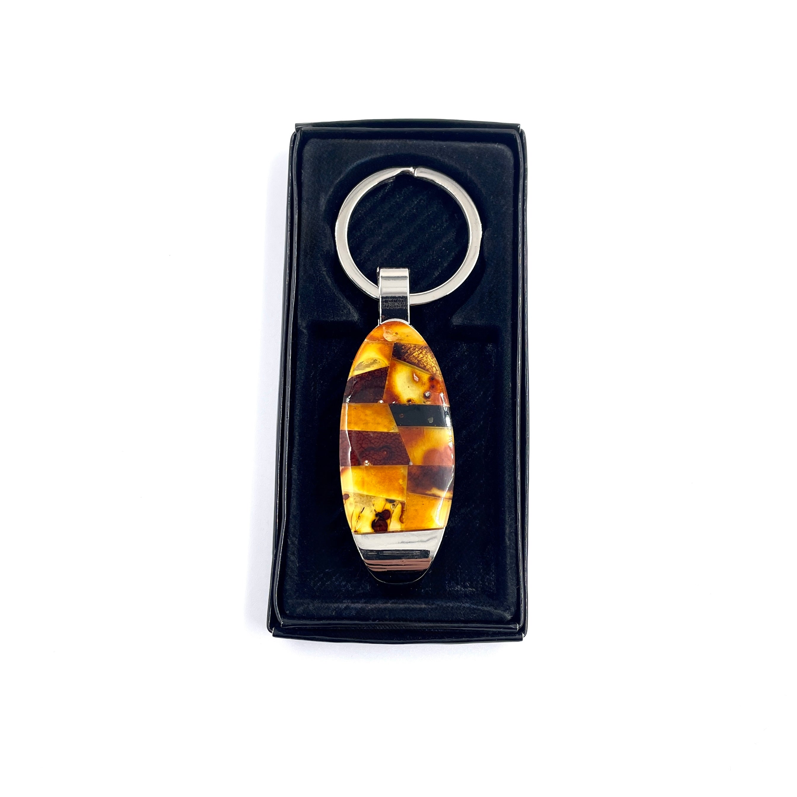 Amber Keyring With Functional Bottle Opener