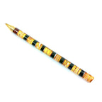 Natural amber pen with elegant design, handcrafted and one-of-a-kind.