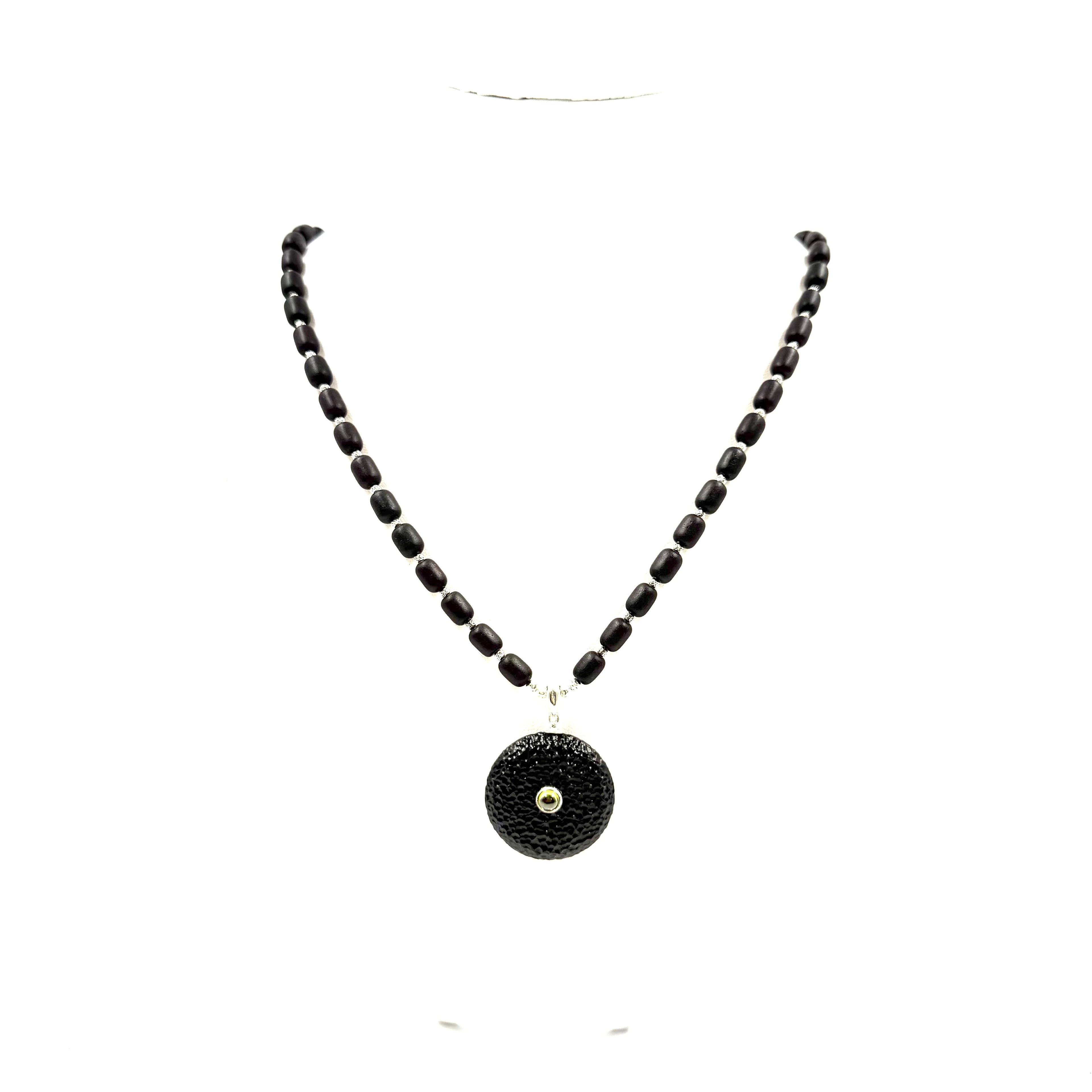 Black Necklace with Pendant