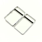 Cigarette case decorated with Baltic amber, Cigarette holder, Amber mosaic box, Cigarette storage, Decorative metal box gift for a smoker