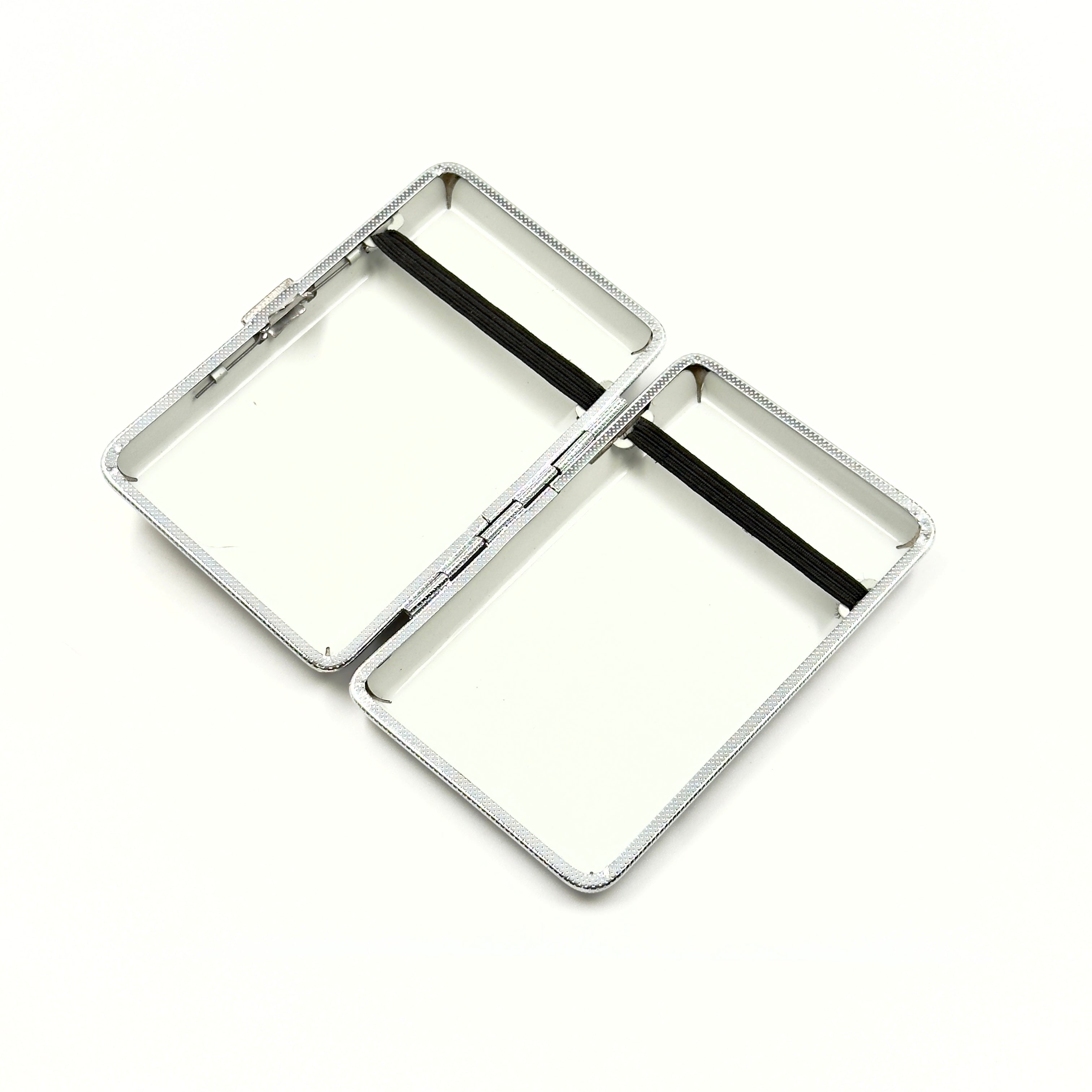 Cigarette case decorated with Baltic amber, Cigarette holder, Amber mosaic box, Cigarette storage, Decorative metal box gift for a smoker