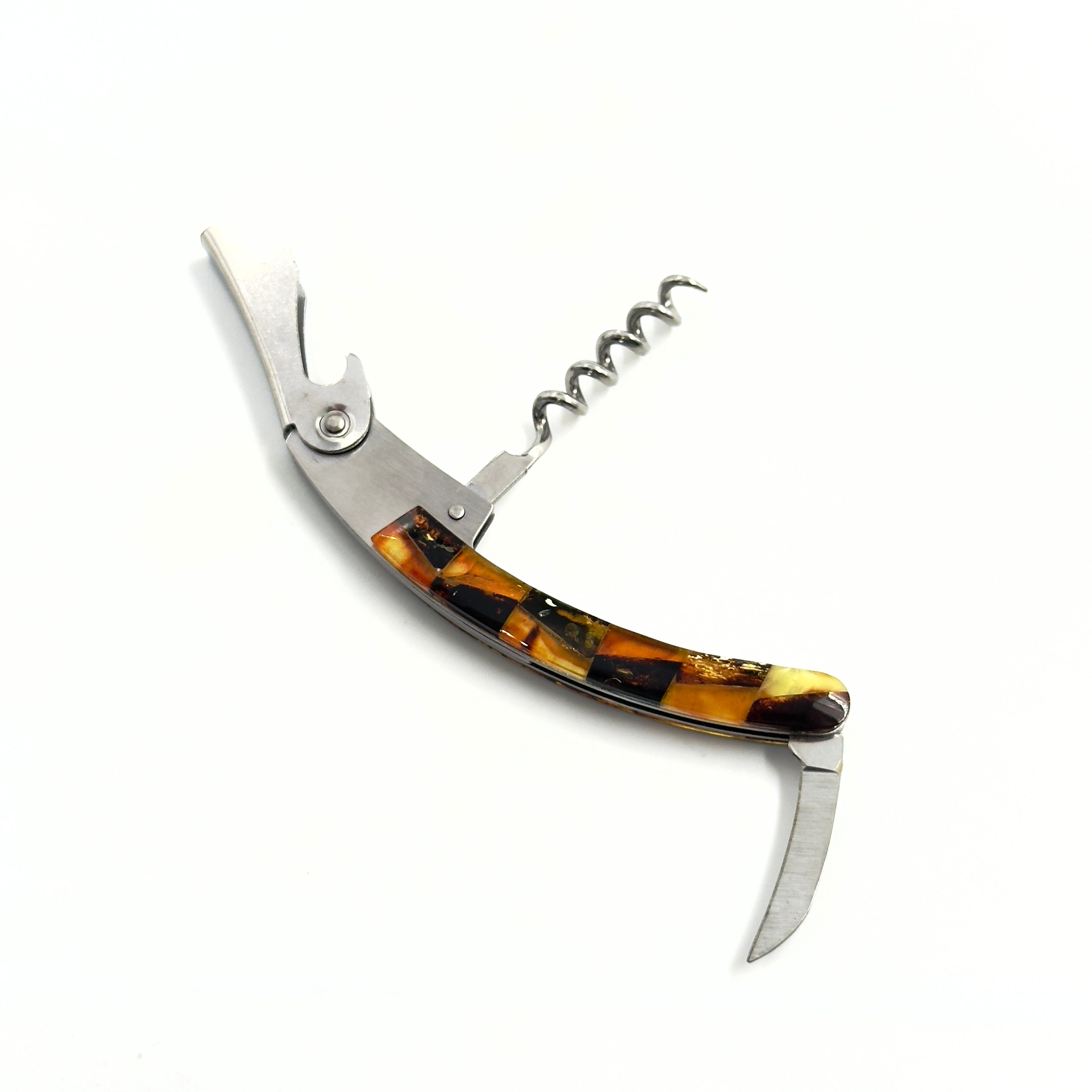 Corkscrew with Amber and Mini Knife