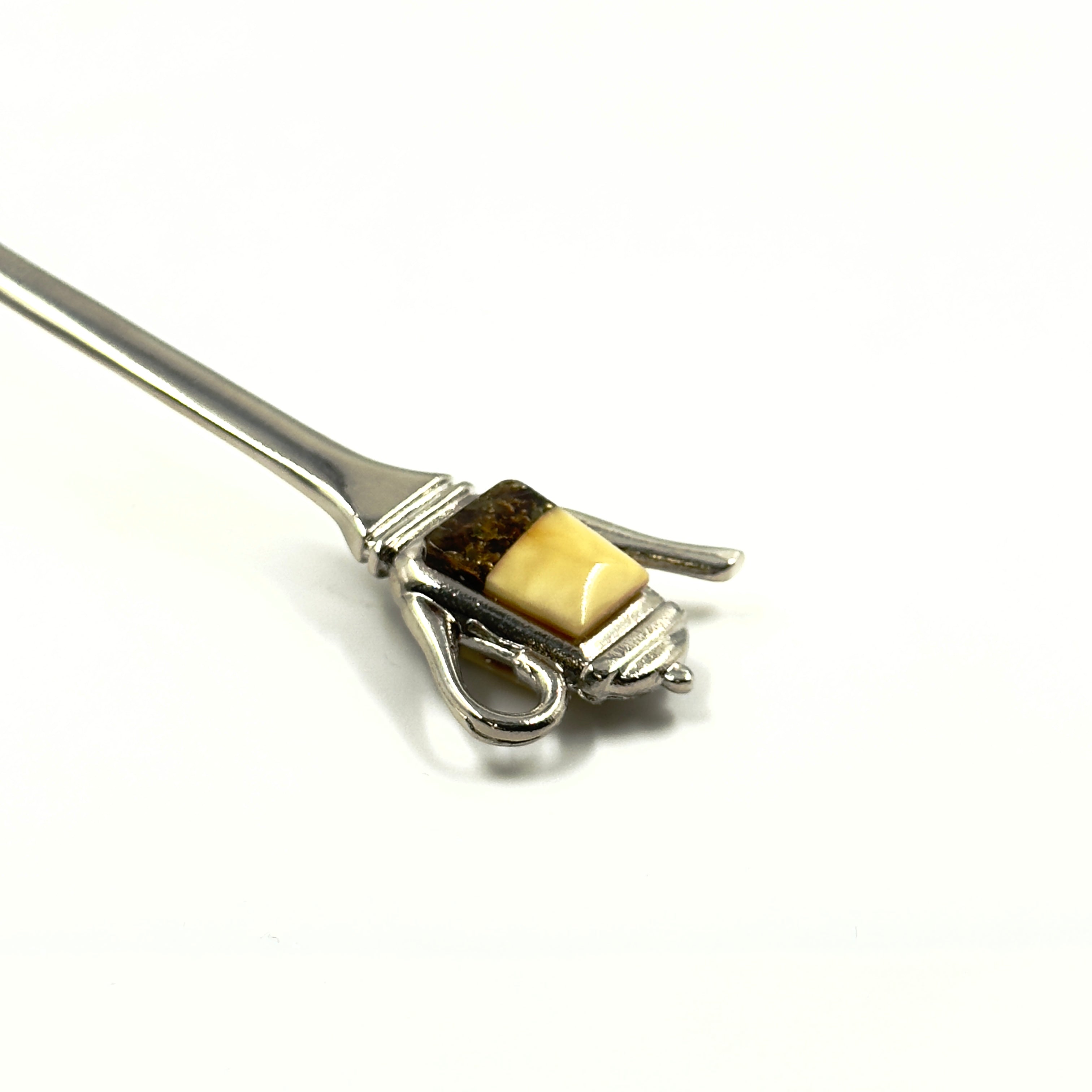 Coffee Spoon with Amber