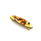 Golden Framed Amber Hair Clip