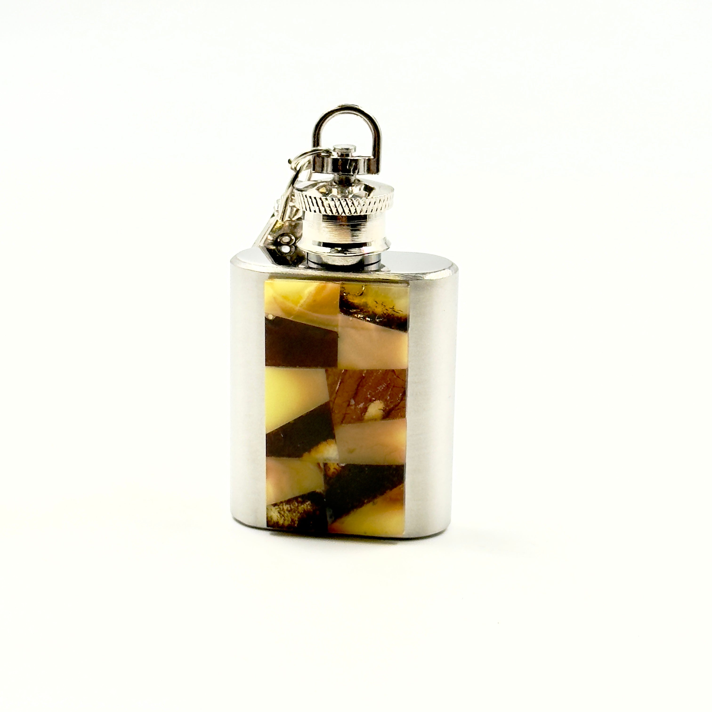 Mini 50ml Flask With Keychain Attachment – Travel-Friendly Design