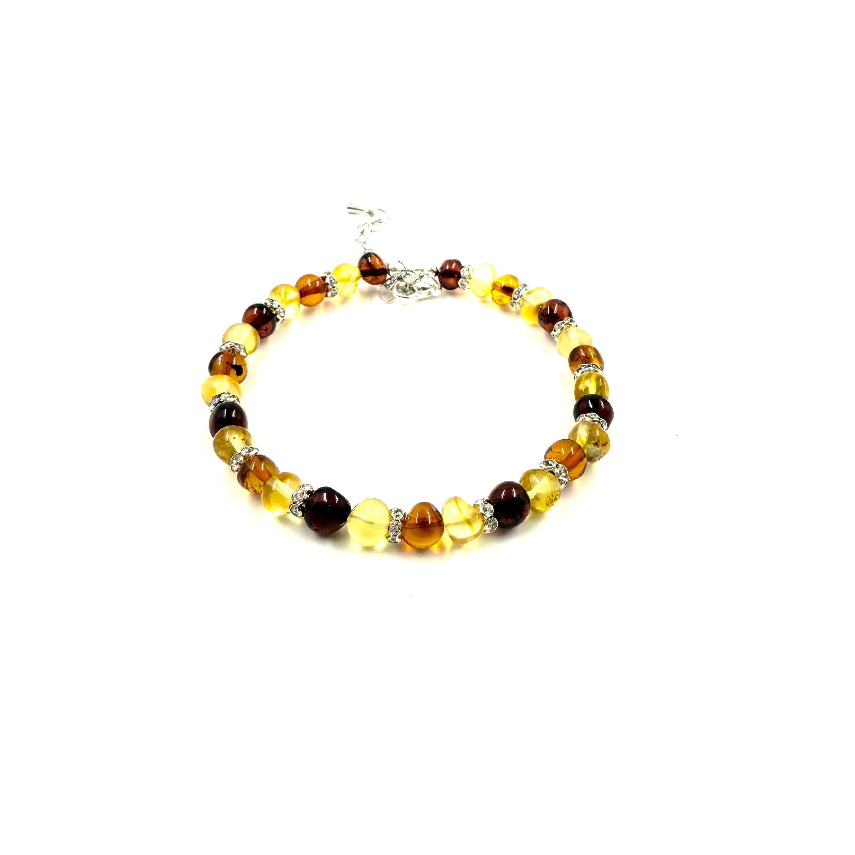 Mixed Amber Bracelet with Clasp
