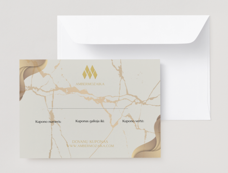 Modern design gift voucher
