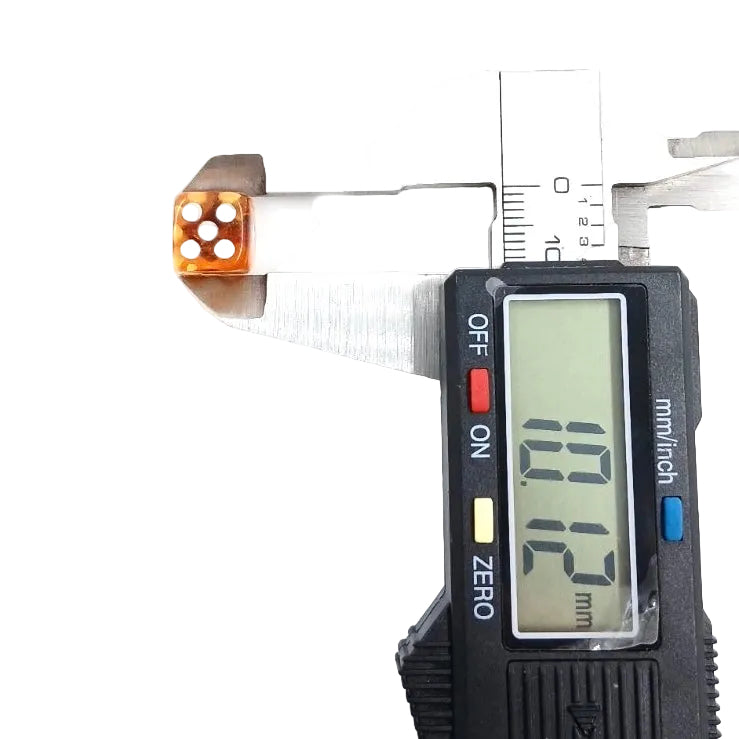 Solid Baltic amber playing dice