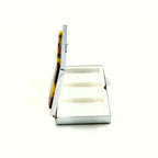 Rectangular Box With Amber Mosaic Design For Pills