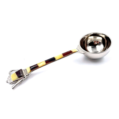 Coffee Spoon dozator decorated full with amber mozaica