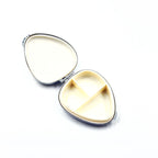 Egg Shaped Travel Pill Box Decorated With Amber Mosaic