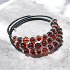 Baroque Bracelet with Cognac Amber