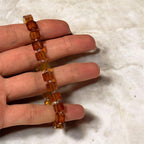 Cube Shaped Amber Bracelet