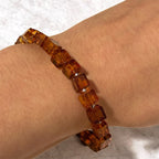 Cube Shaped Amber Bracelet