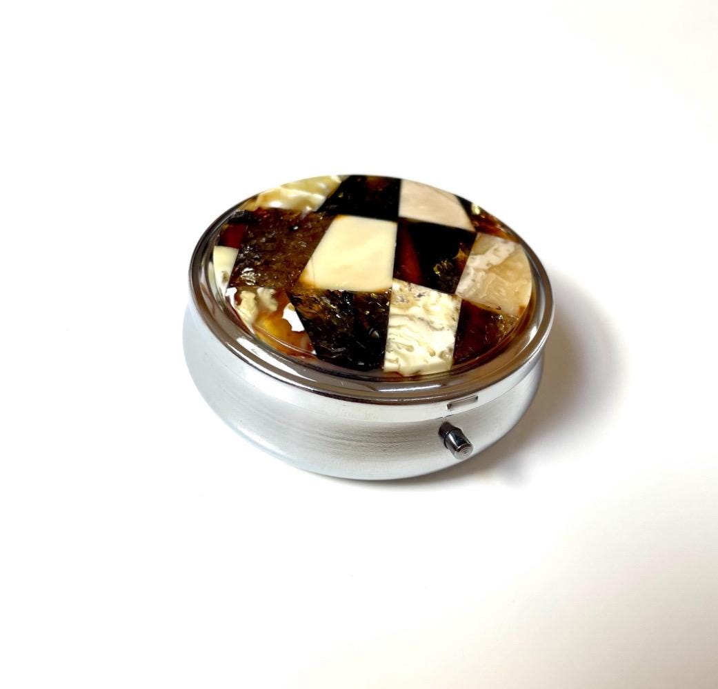 Round Shaped Travel Pill Box