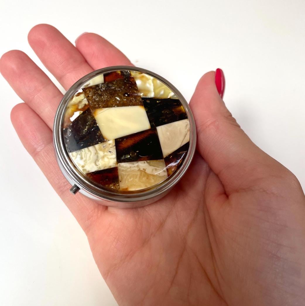 Round Shaped Travel Pill Box