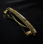 Black Framed Oval Hairpin