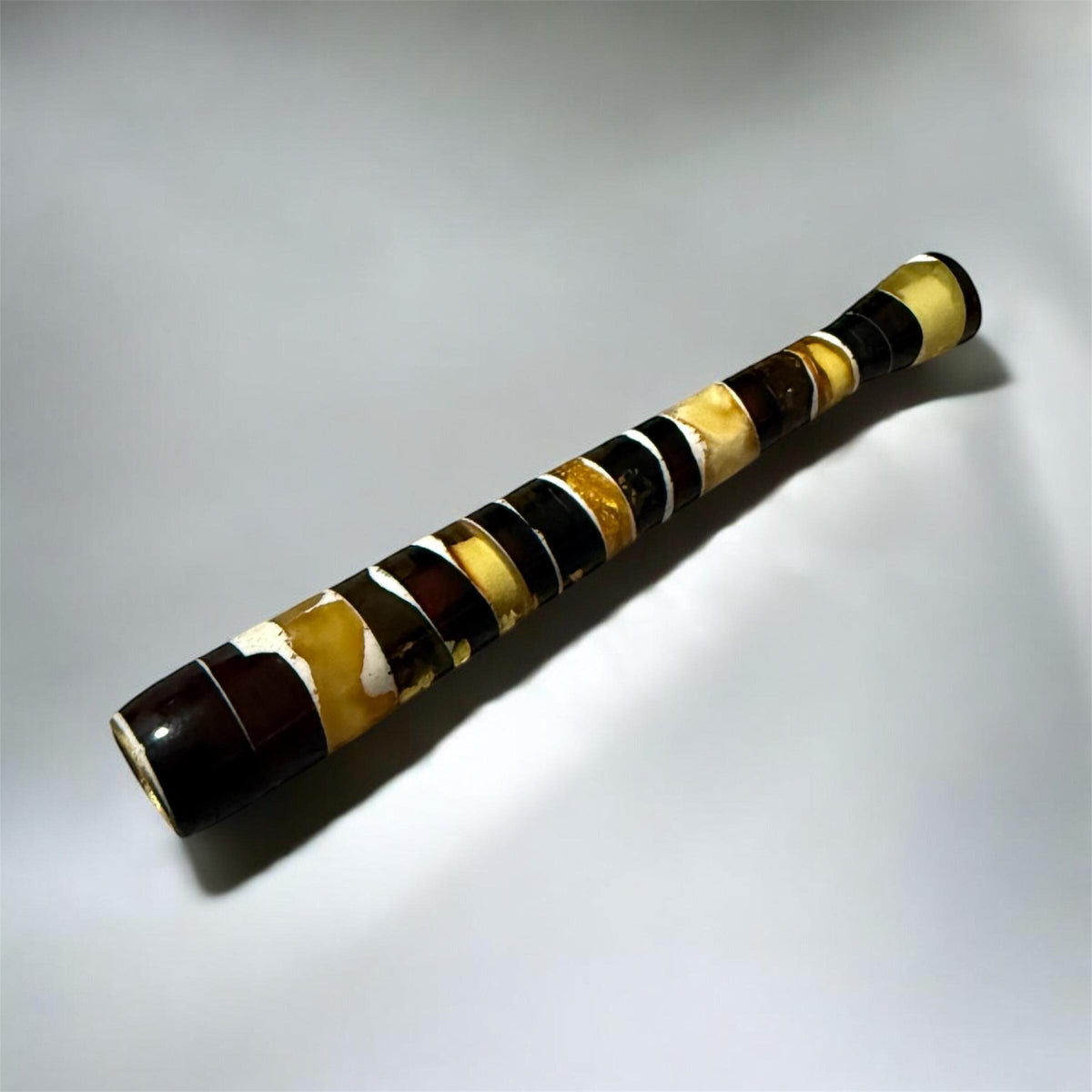 Mosaic Baltic Amber Cigarette Holder / Baltic Amber Cigarette Holder Gift for Smokers