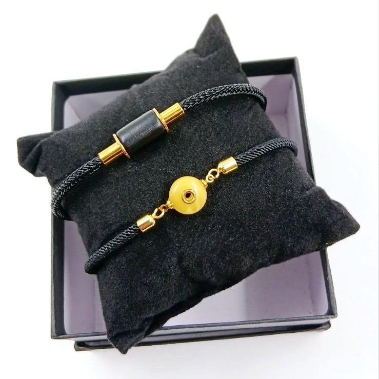 Cord Bracelet with Baltic Amber