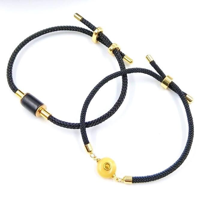 Cord Bracelet with Baltic Amber
