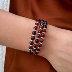 Faceted Amber Bracelet 3 in 1
