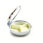 Round Shaped Travel Pill Box With Three Sections