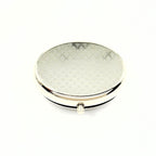 Oval Travel Pill Box With Amber