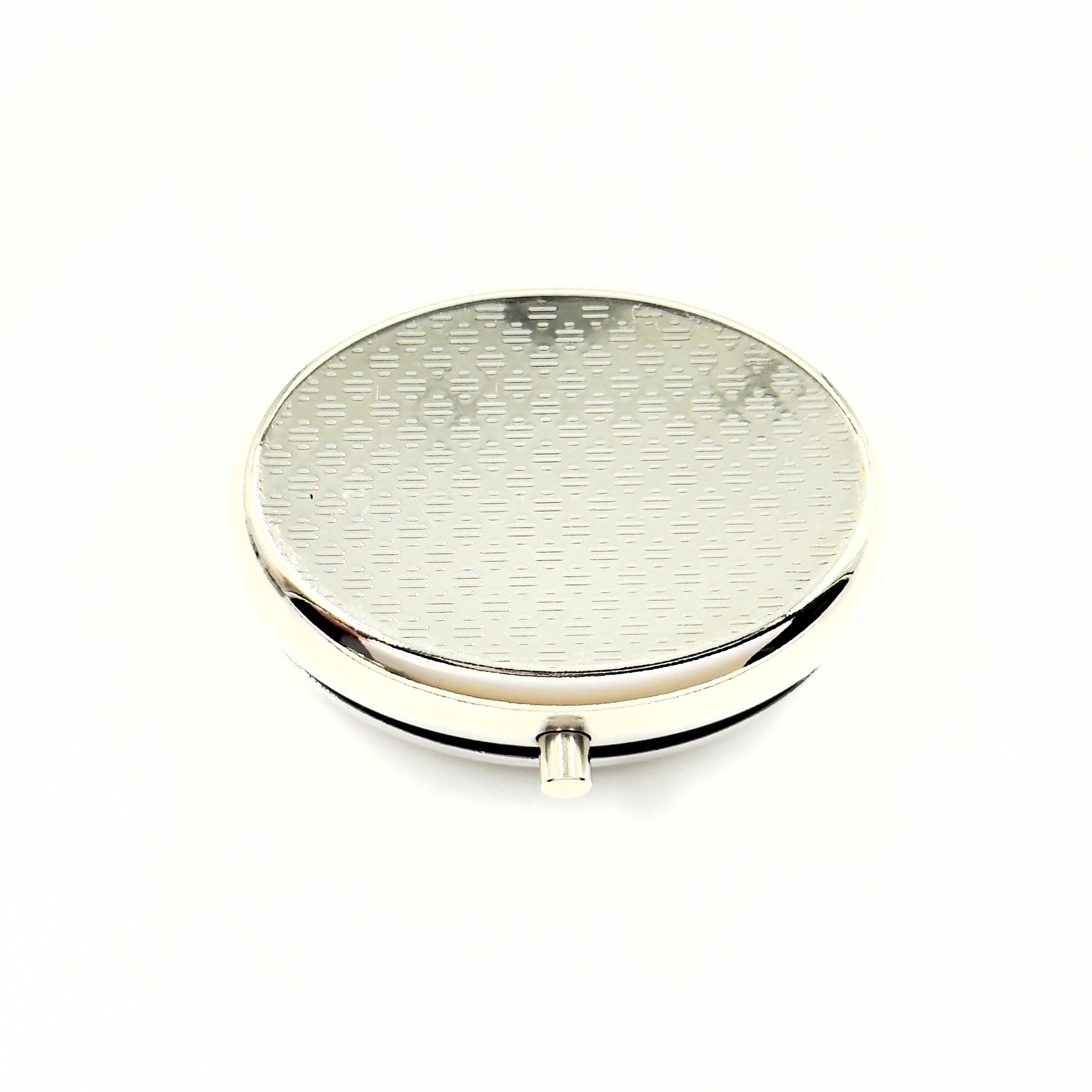 Oval Travel Pill Box With Amber