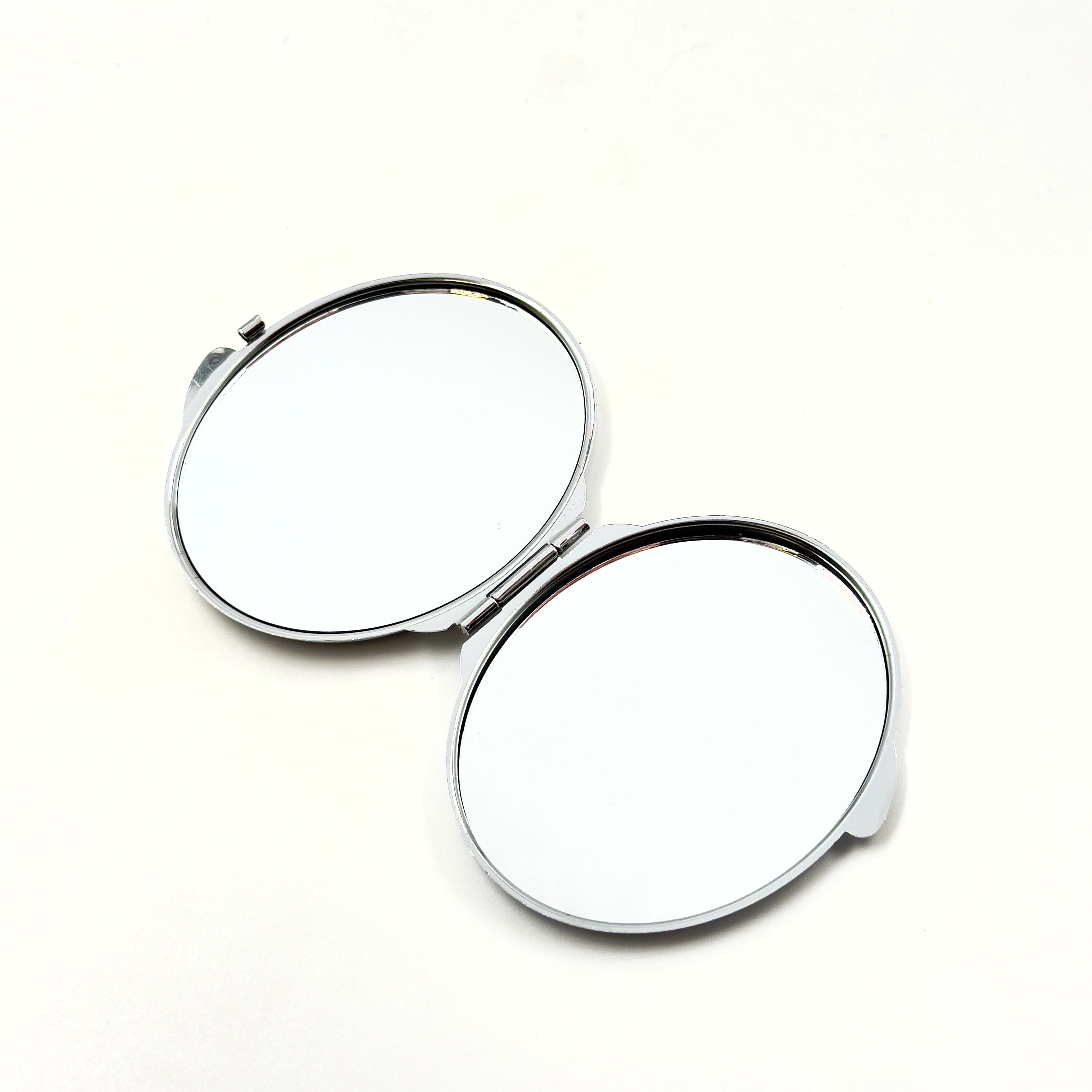 Portable Compact Oval Hand Mirror