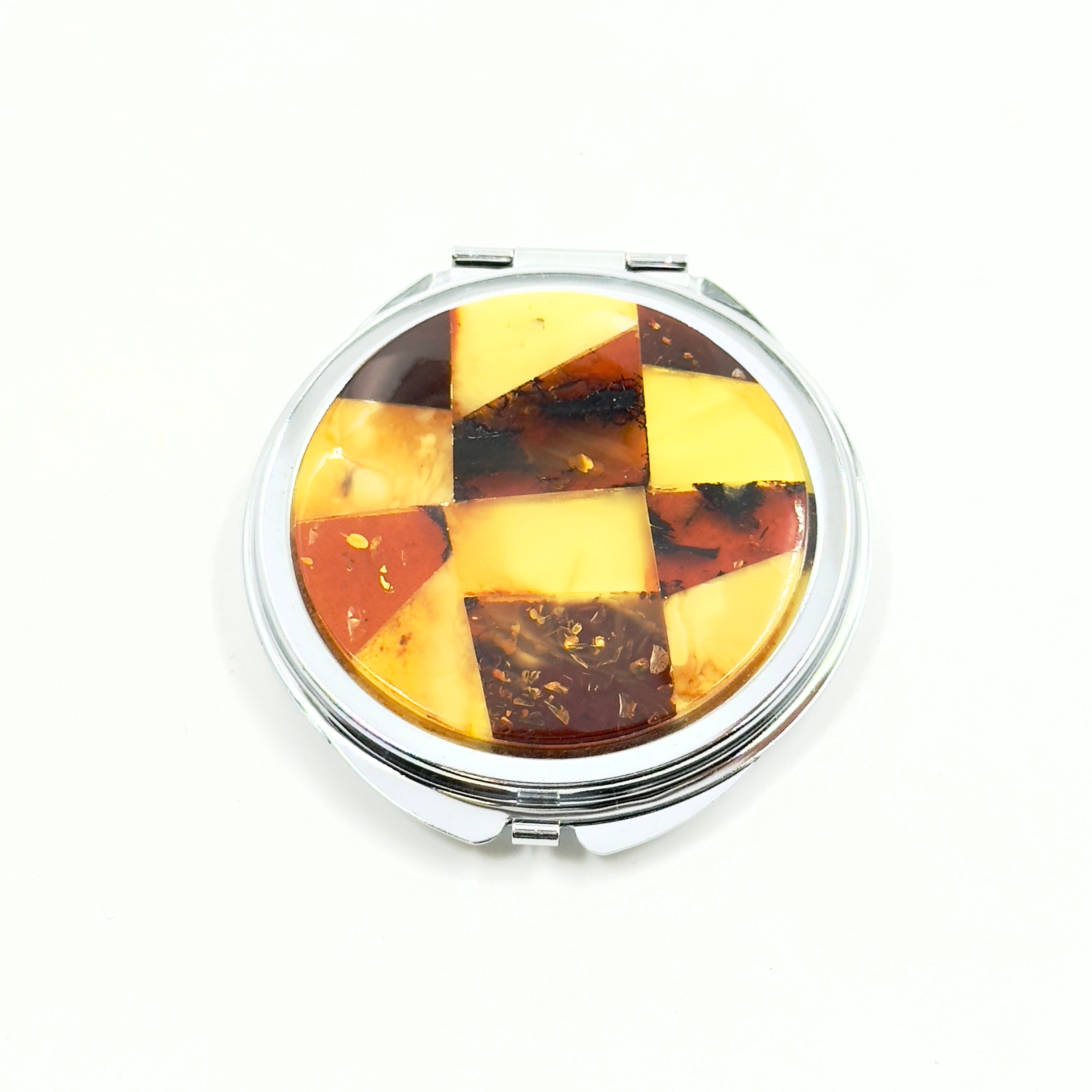 Compact Round-Shaped Cosmetic Mirror