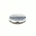 Silver Pill Box With Amber Mosaic