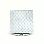 Handmade square mirror featuring natural Baltic amber