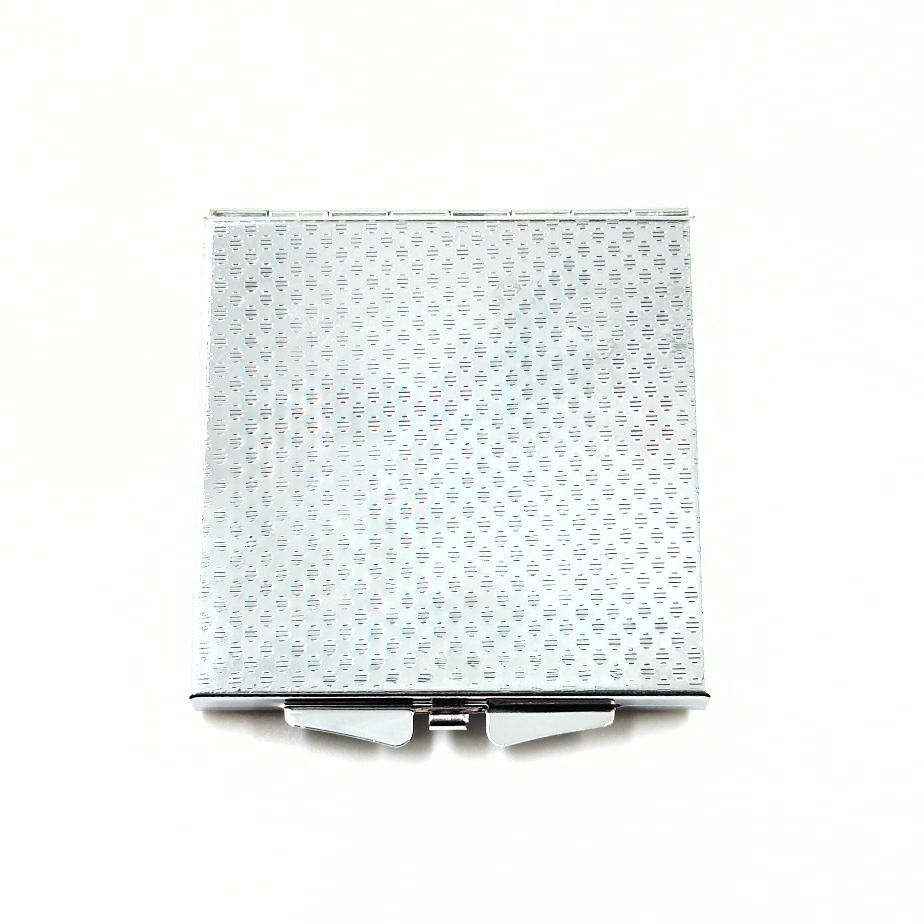 Handmade square mirror featuring natural Baltic amber