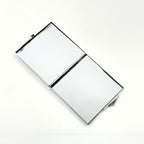 Mixed amber decorative hand mirror made in Lithuania